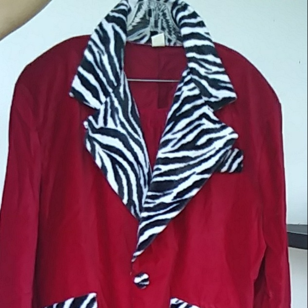 HALLOWEEN PIMP COSTUME L RED